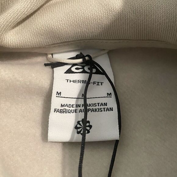 Nike ACG Therma-FIT Fleece Hoodie Oversized Fit Mens size Medium DH3087-104 New - Picture 7 of 9